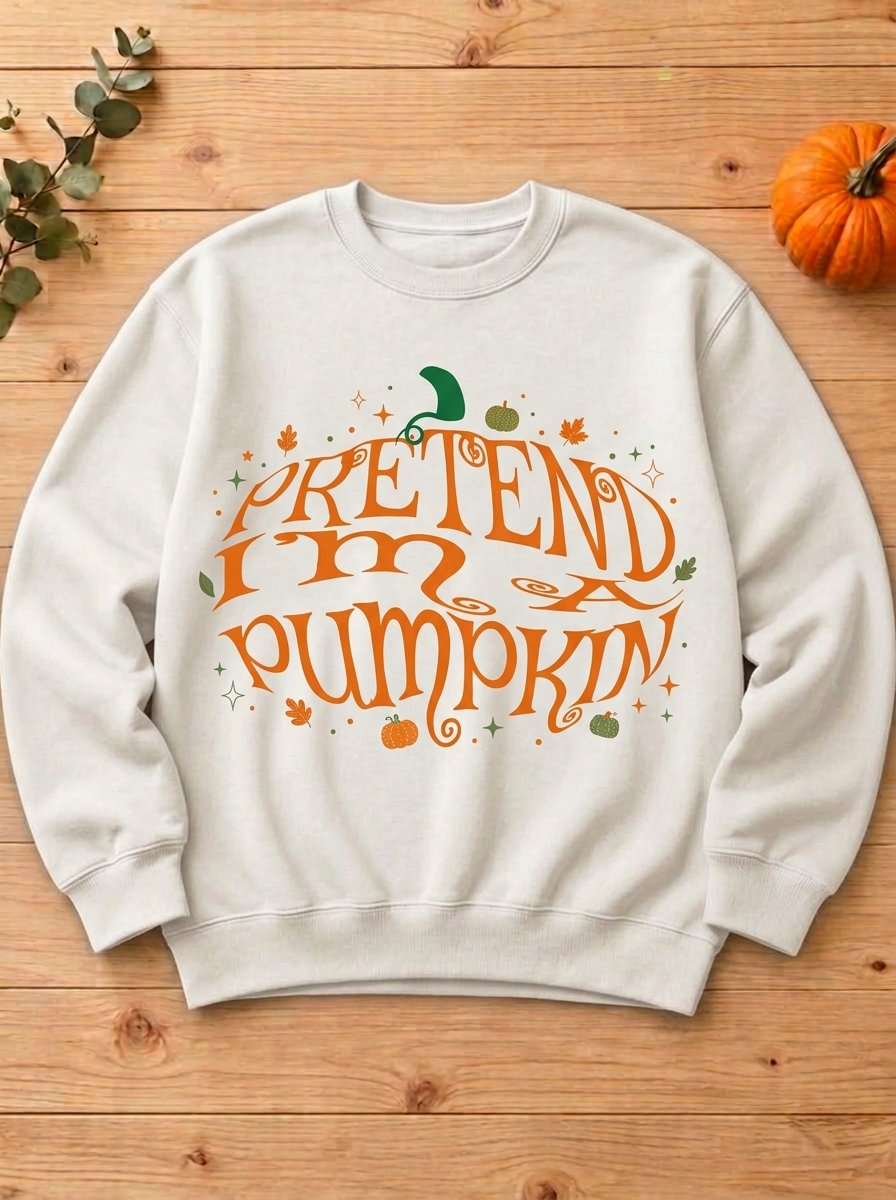 Pretend i'm Pumpkin Halloween Sweatshirt - Image 3